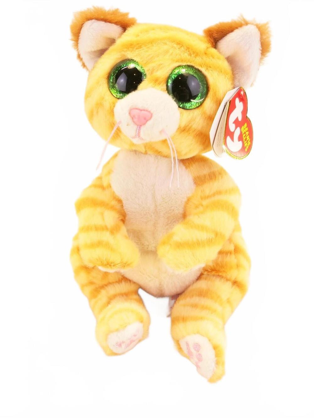 Vintage Ty Beanie Bellies Mango the Orange Tabby Cat 8"